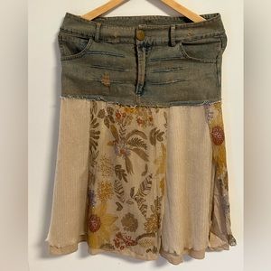 Vintage super cute low-rise skirt jean